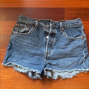 Levi's Dark Blue Jean Shorts